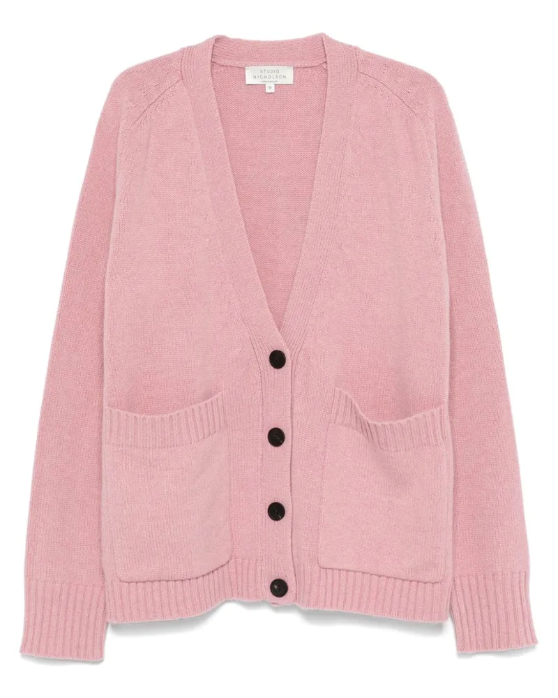 Studio Nicholson Cardigan mit 5GG Rosa