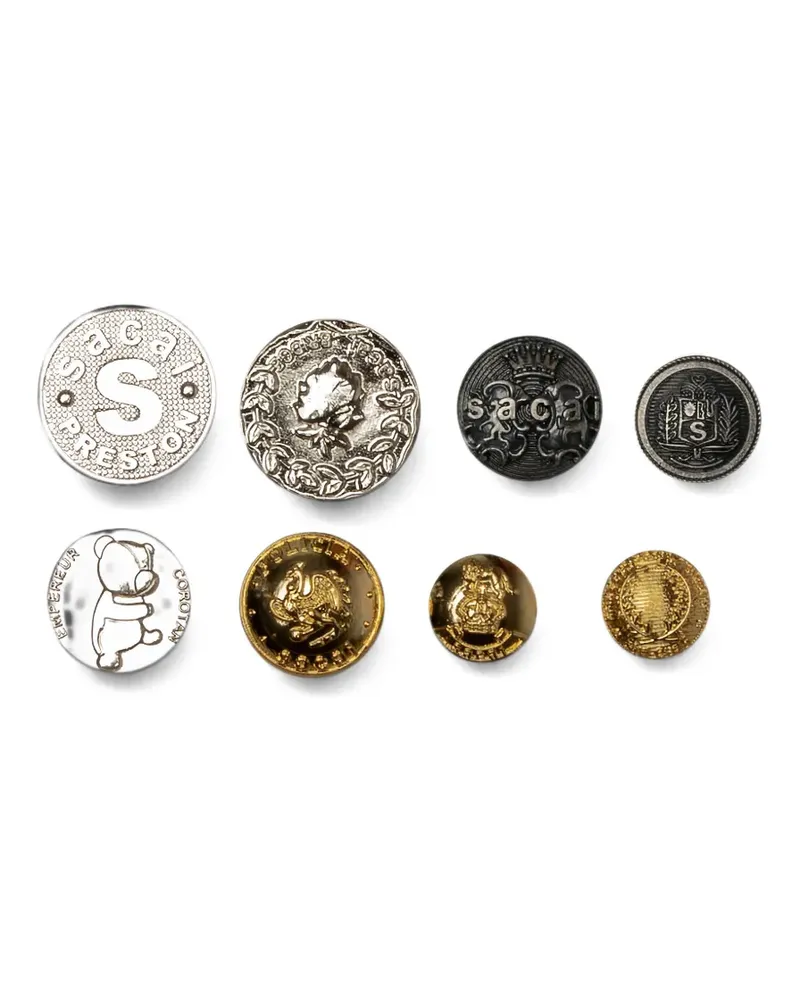 Sacai Messingnadeln (8er-Set) - Gold Gold