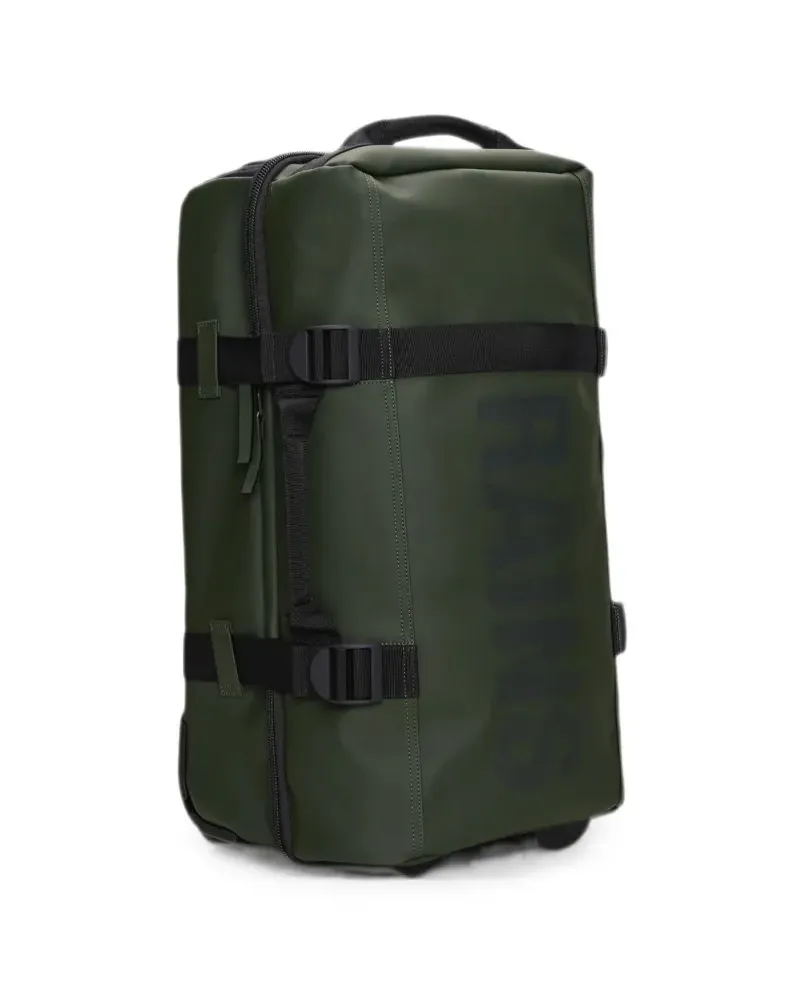 RAINS Texel logo-print buckle-strap luggage bag - Grün Grün