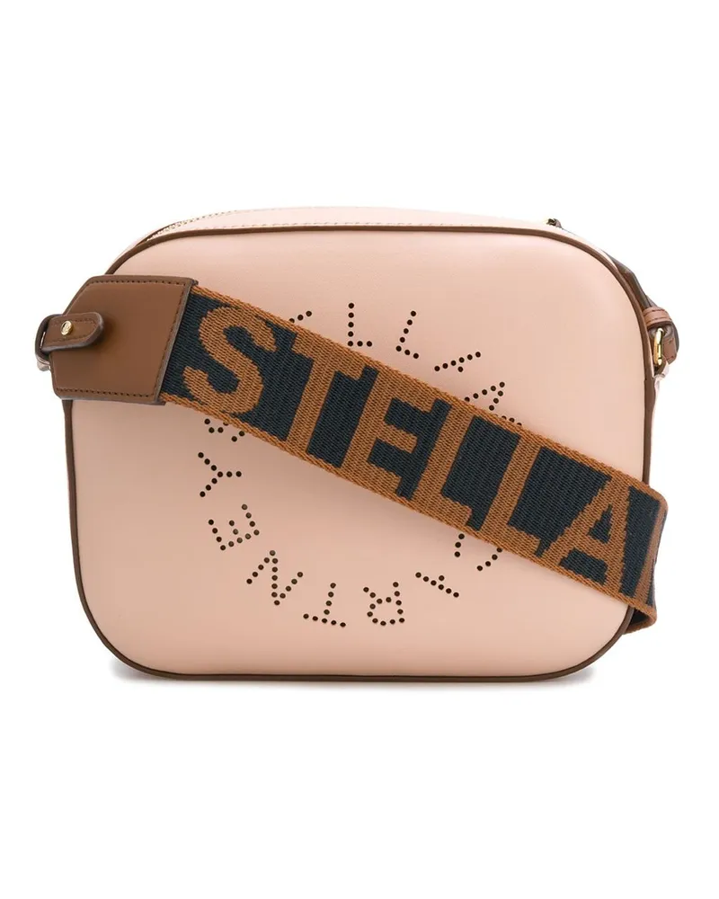 Stella McCartney Mini Schultertasche mit Stella-Logo - Rosa Rosa