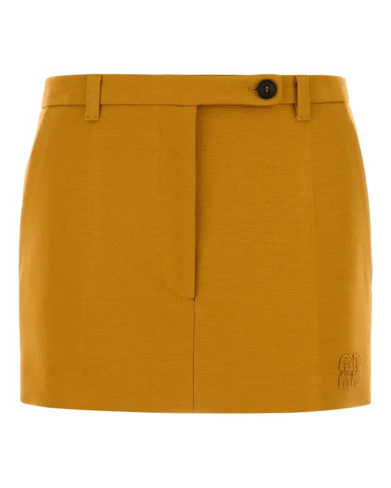 Miu Miu stretch-fit mini skirt - Gelb Gelb