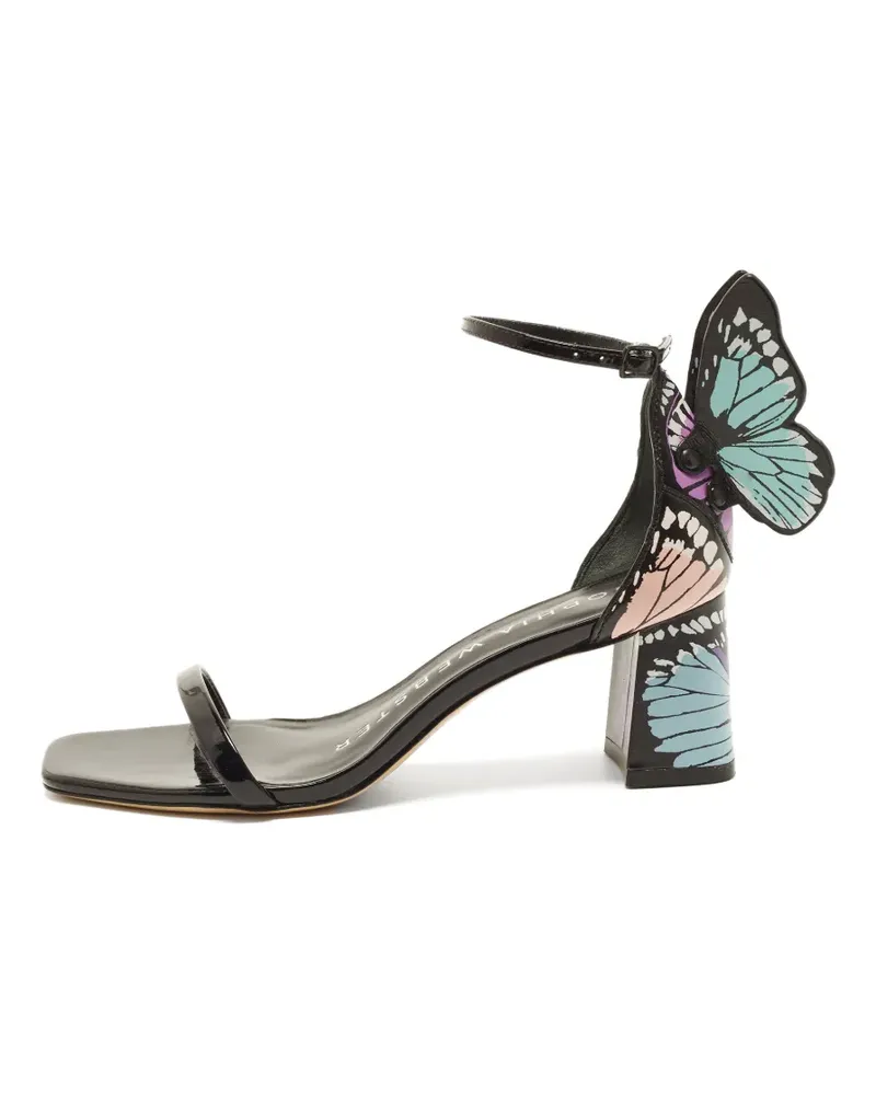 Sophia Webster Evangeline Ledersandalen mit Knöchelriemen - Schwarz Schwarz