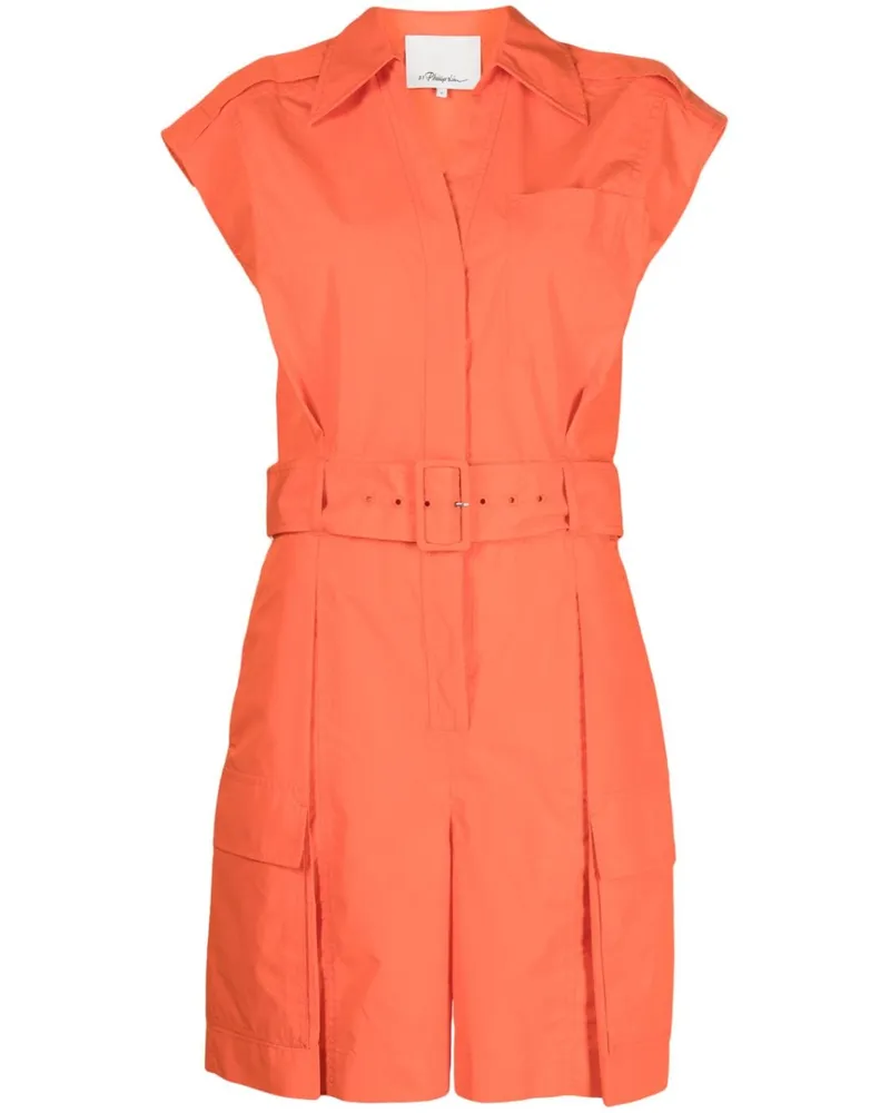 3.1 phillip lim Ärmelloser Playsuit - Orange Orange