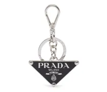 Schlüsselanhänger mit Logo-Schild - Schwarz