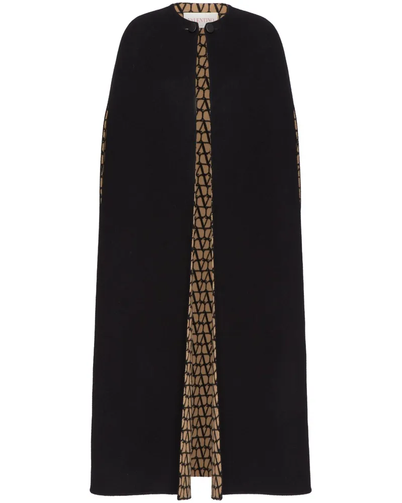 Valentino Garavani Toile Iconographe Cape - Schwarz Schwarz