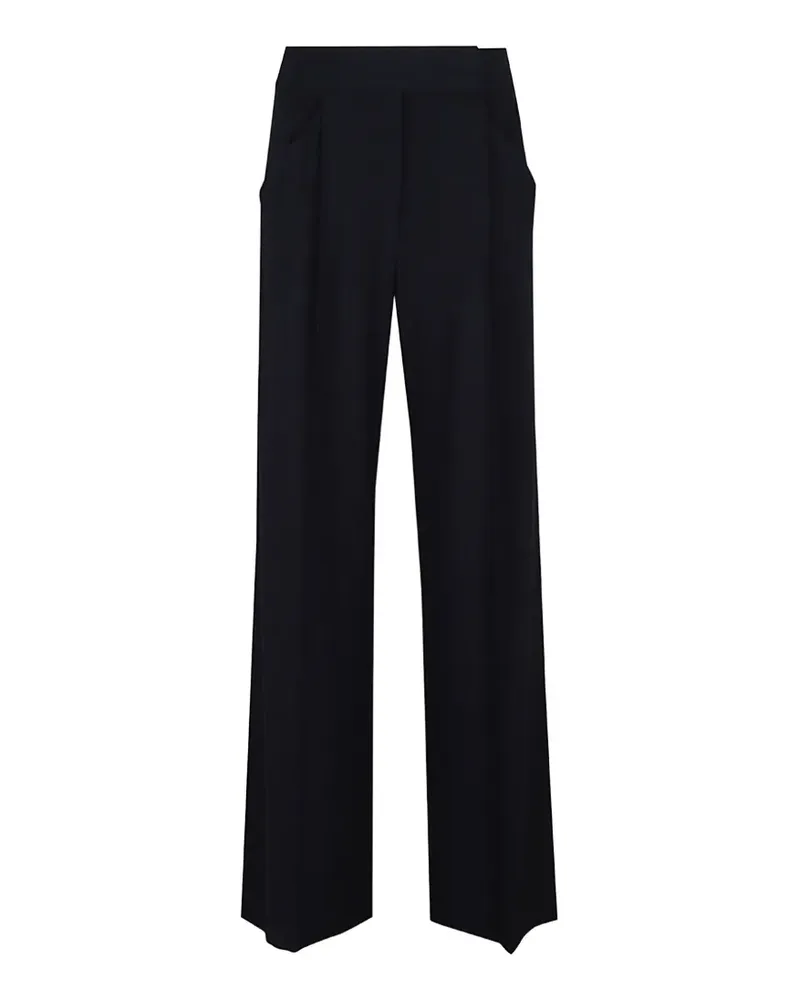 Veronica Beard Marbeau pleated wide-leg trousers - Blau Blau