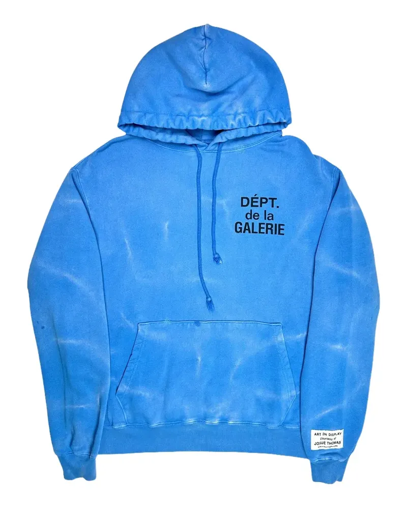 GALLERY DEPT. logo-print drawstring hoodie - Blau Blau