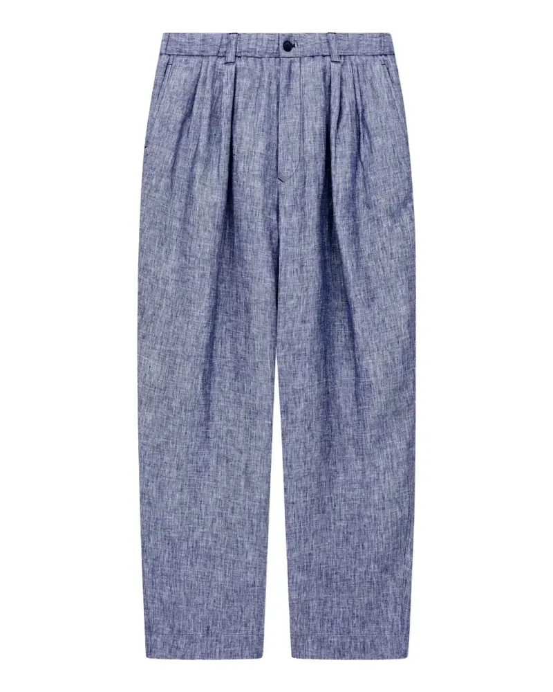 Giorgio Armani Hose mit Bundfalten - Blau Blau