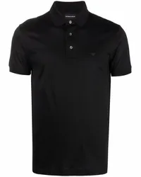 Emporio Armani Poloshirt mit Logo-Stickerei Schwarz