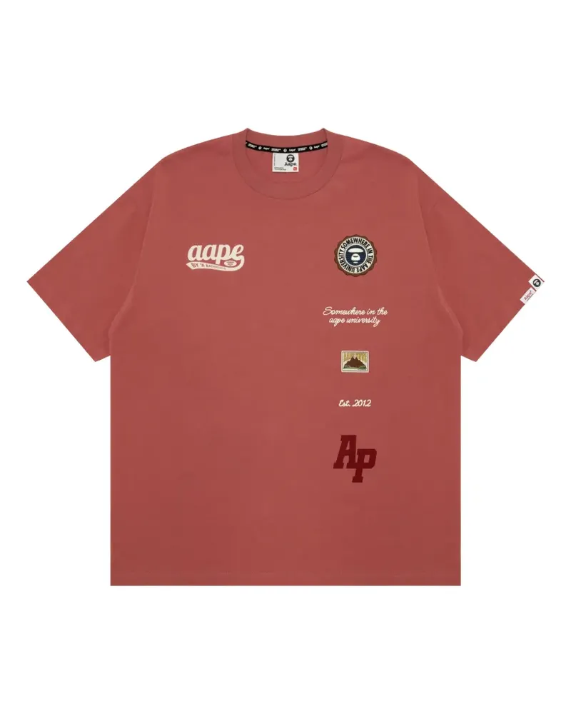 BAPE T-Shirt mit grafischem Print - Rot Rot