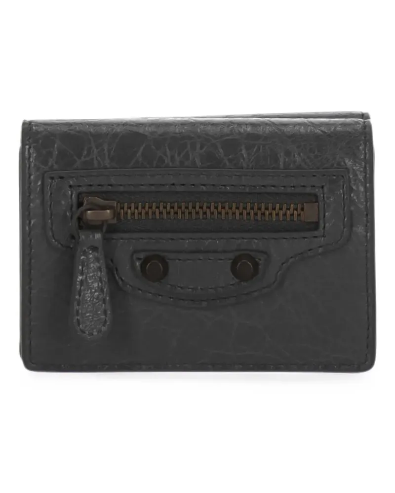 Balenciaga mini Le City trifold wallet - Grau Grau