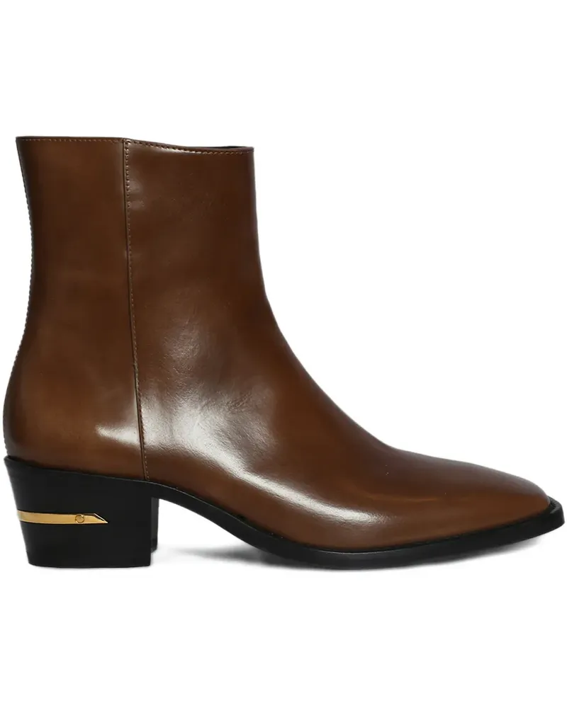 Amiri Stiefeletten mit Fersendetail - Braun Braun