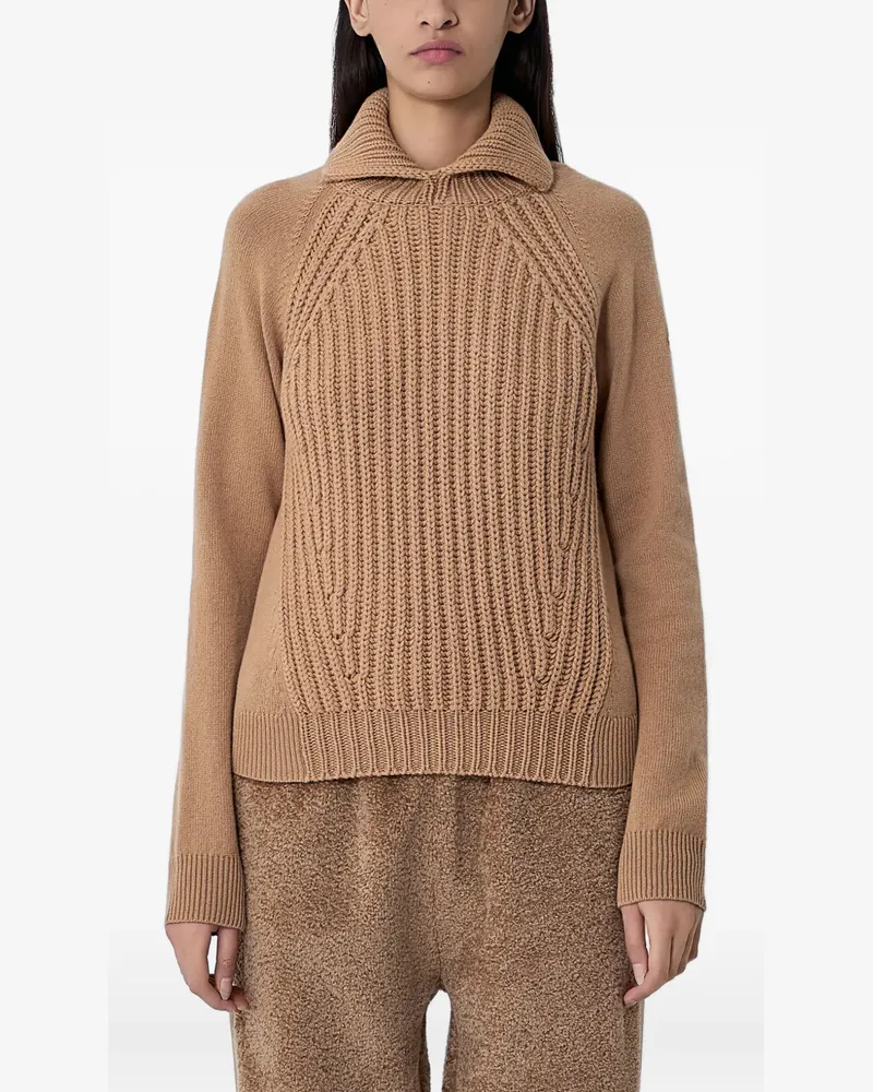 Moncler Gerippter Pullover - Nude Nude