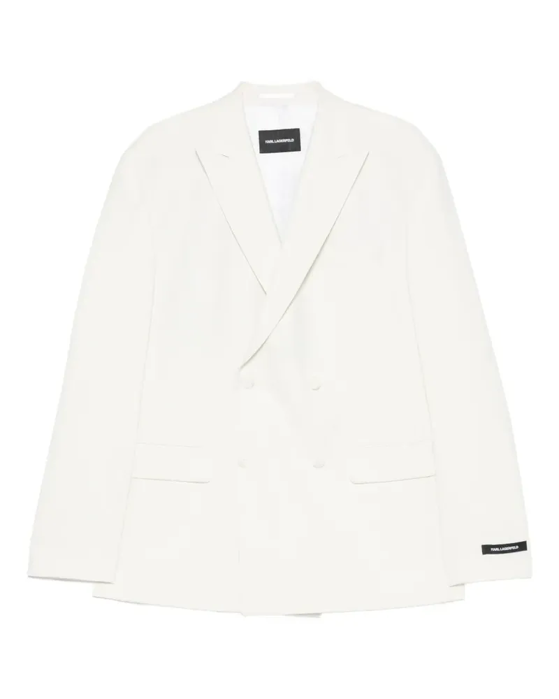 Karl Lagerfeld double-breasted peak-lapels blazer - Weiß Weiß