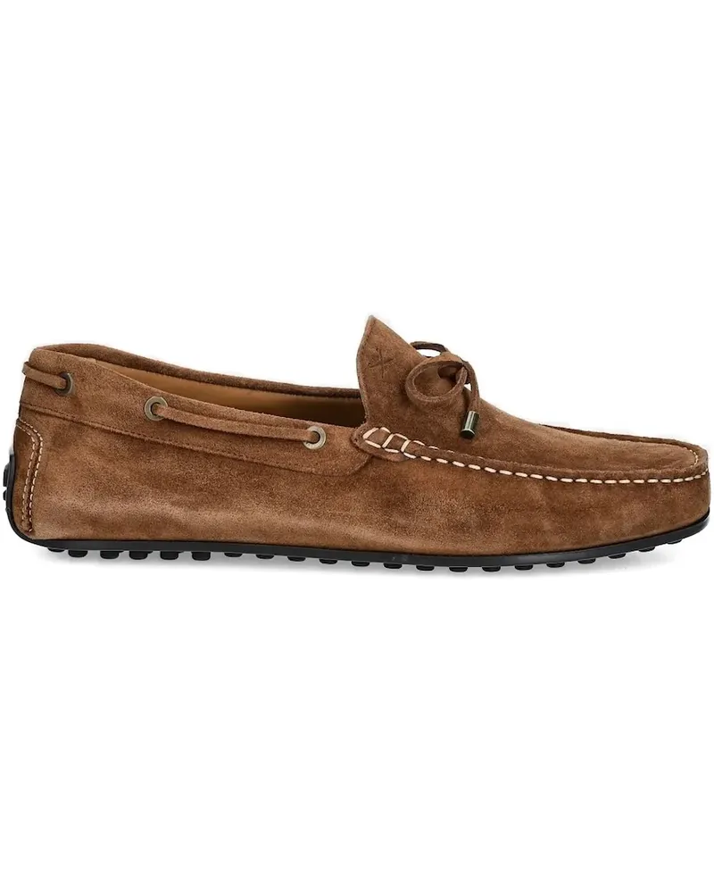 Hackett Wildleder-Segelschuhe mit Quasten - Braun Braun