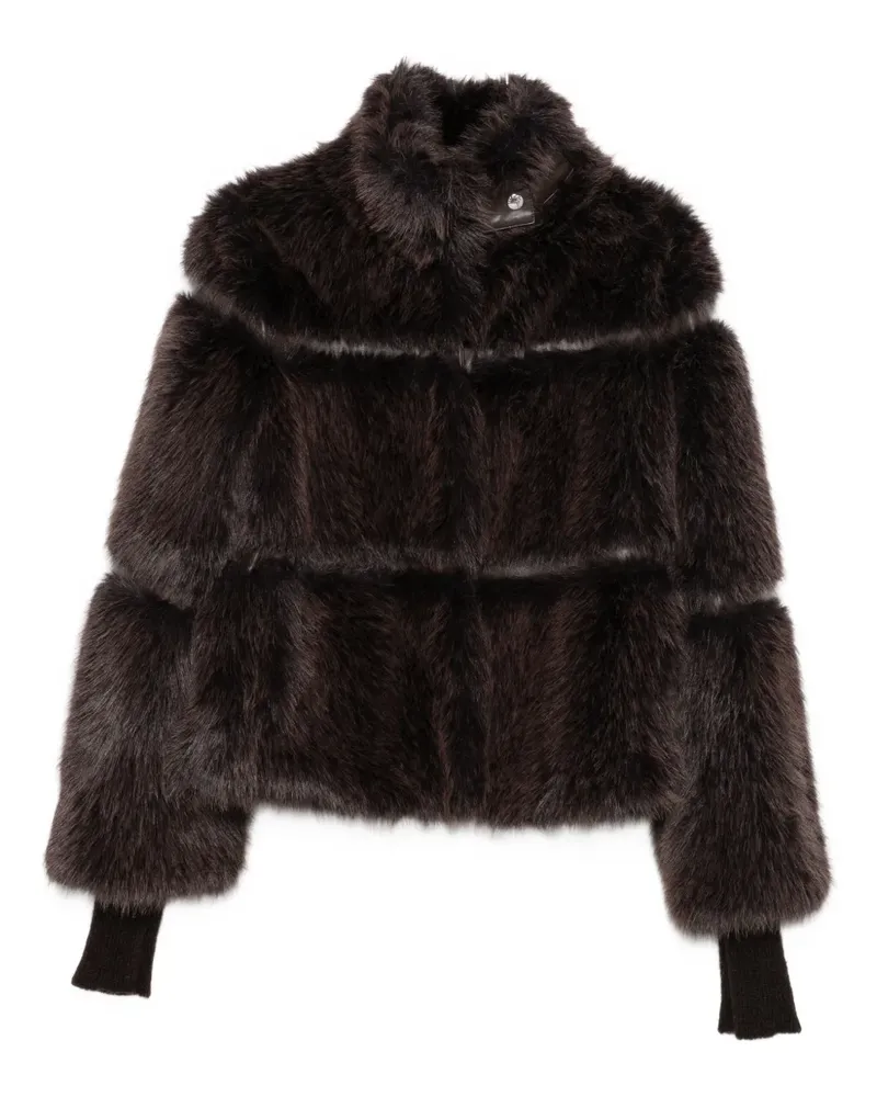 Patrizia Pepe Jacke aus Faux Fur - Braun Braun