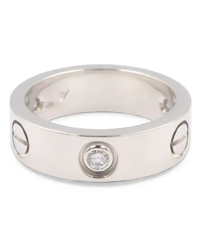 Cartier 2010s Love Ring mit Diamant - Silber Silber