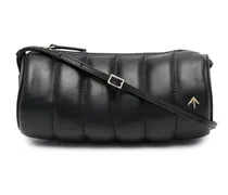 Zylinderförmige Schultertasche - Schwarz