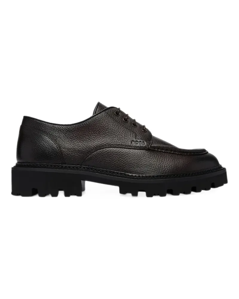 HUGO BOSS leather Derby shoes - Braun Braun