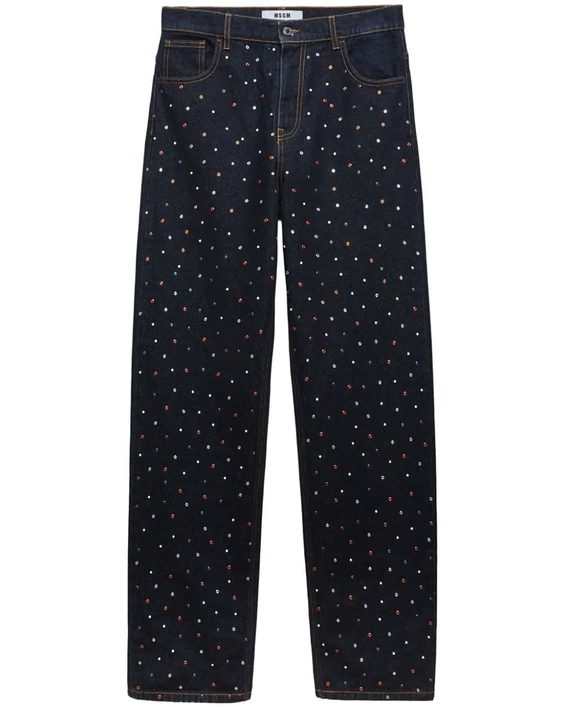 MSGM Jeans mit Nieten - Blau Blau