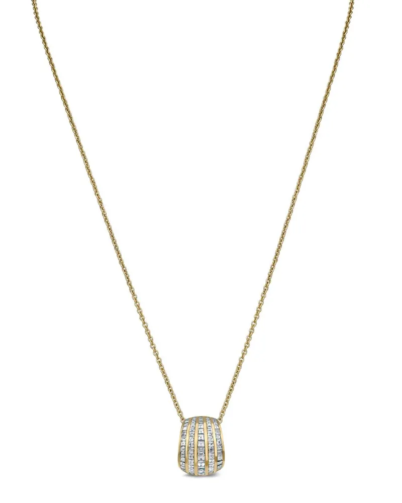 Pragnell 18kt Manhattan Gelbgoldhalskette mit Diamanten Gold