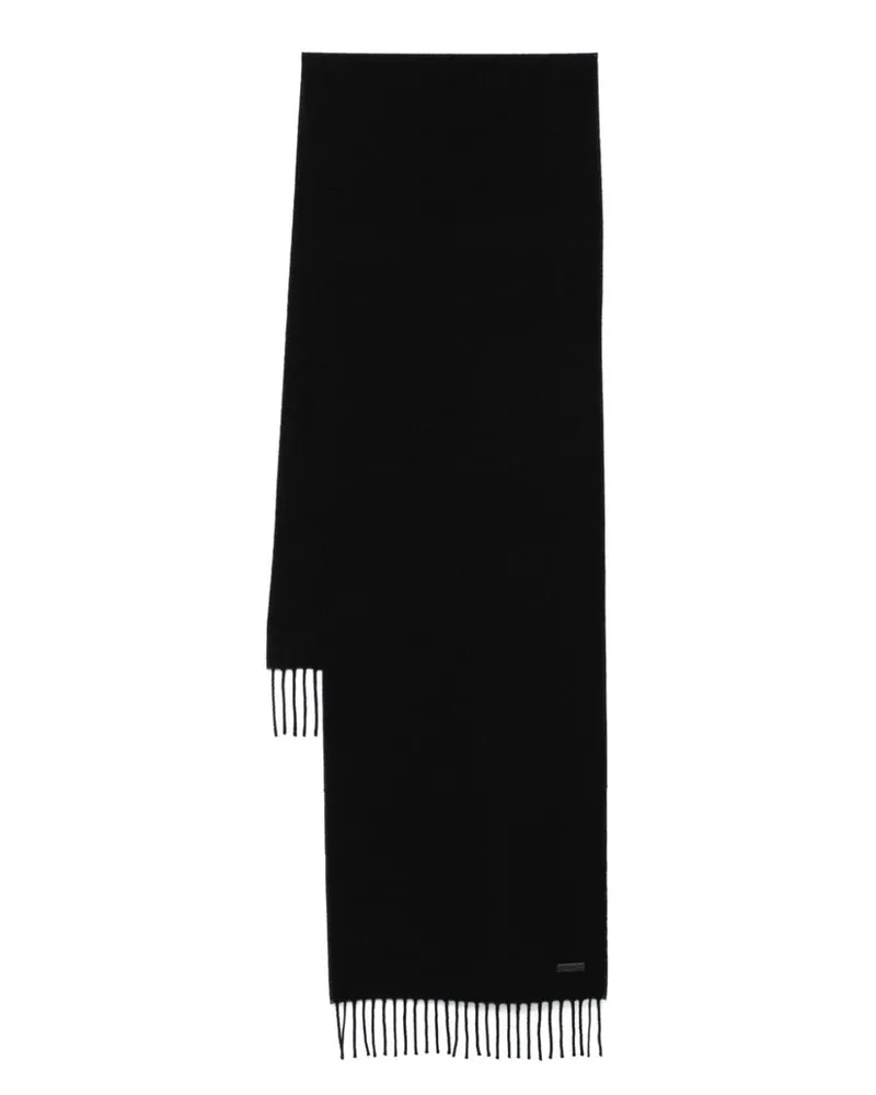 HUGO BOSS Schal mit Fransen - Schwarz Schwarz