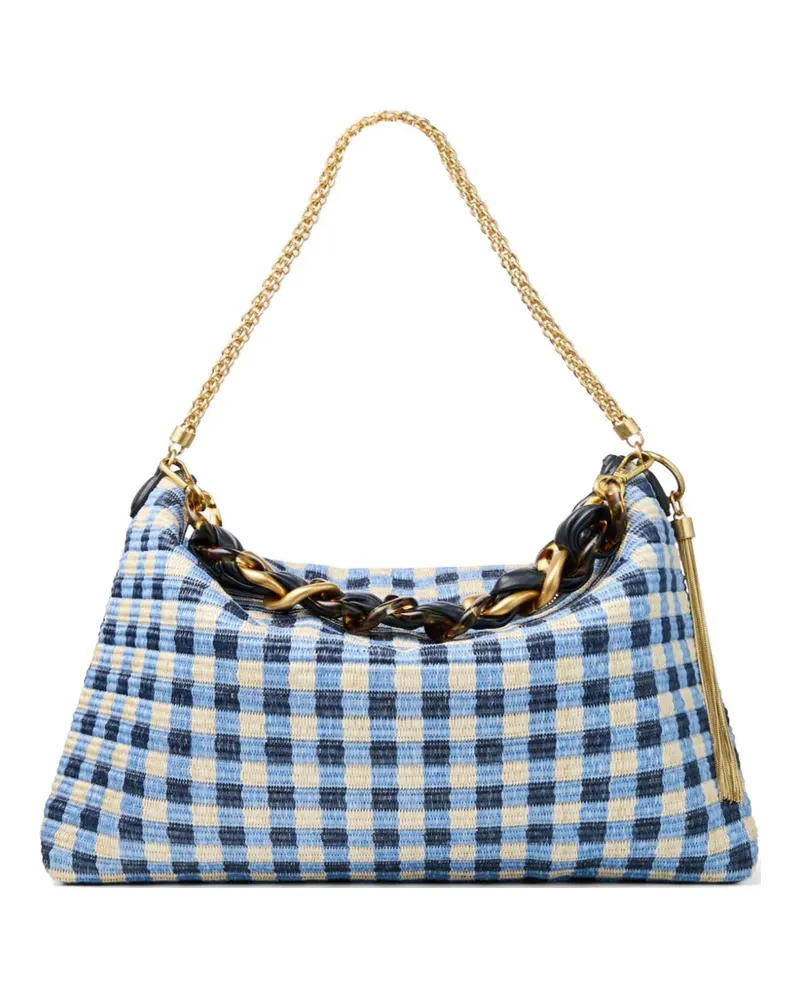 Jimmy Choo Schultertasche mit Kettenriemen - Blau Blau