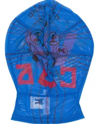 Walter van Beirendonck Mesh Morph Mundschutzmaske Blau