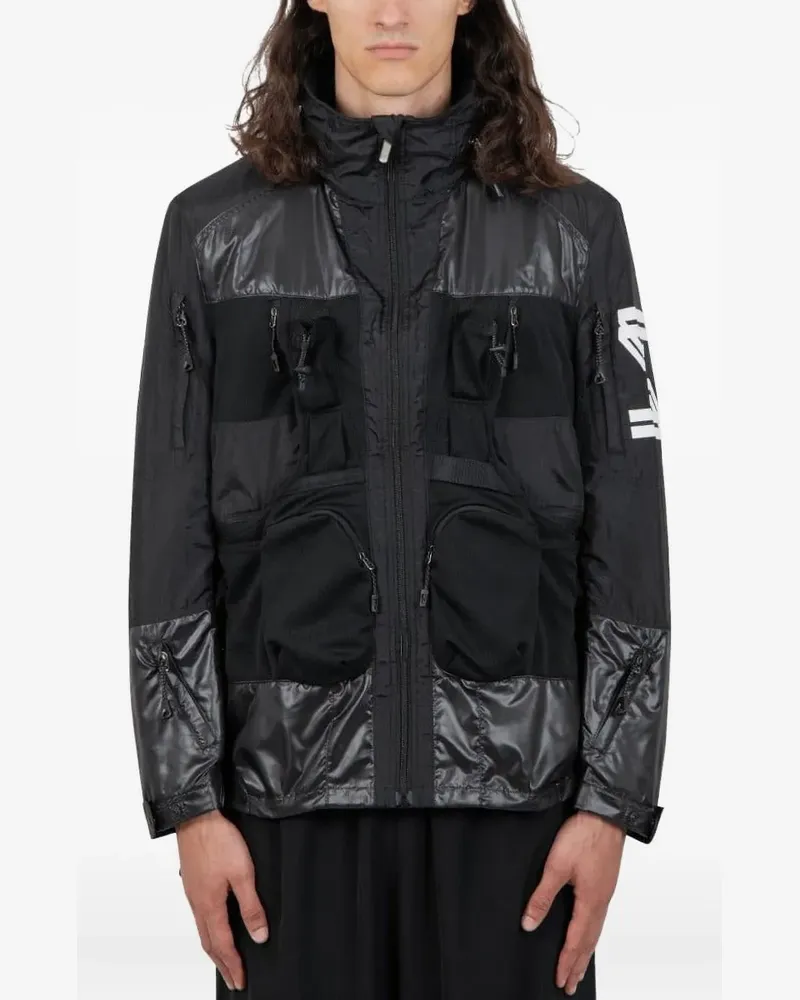 Junya Watanabe Jacke mit Kontrasteinsätzen - BLACK Black