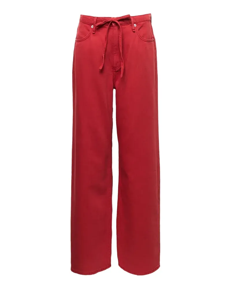 Rag & Bone Phoebe tie-fastening wide-leg jeans - Rot Rot