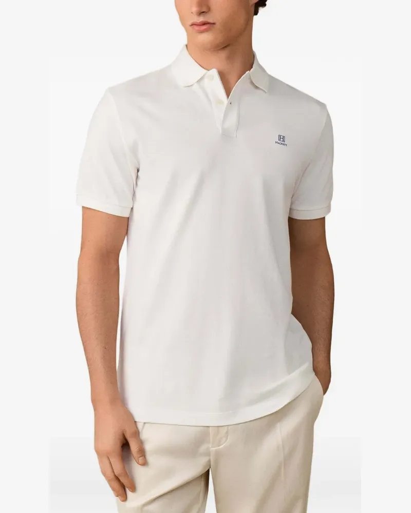 Hackett Heritage Poloshirt - Weiß Weiß