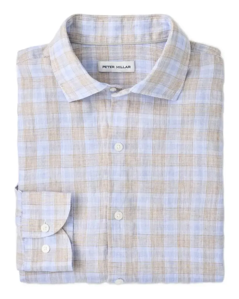 Peter Millar Milo check-pattern shirt - Blau Blau