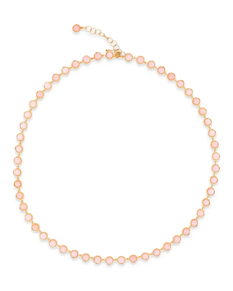 Irene Neuwirth Kleine Classic Link Halskette mit pinkem Opal - Rosa Rosa