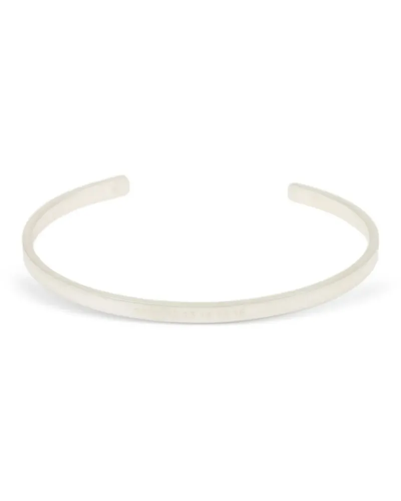 Maison Margiela Armspange mit Nummern-Referenz - Silber Silber