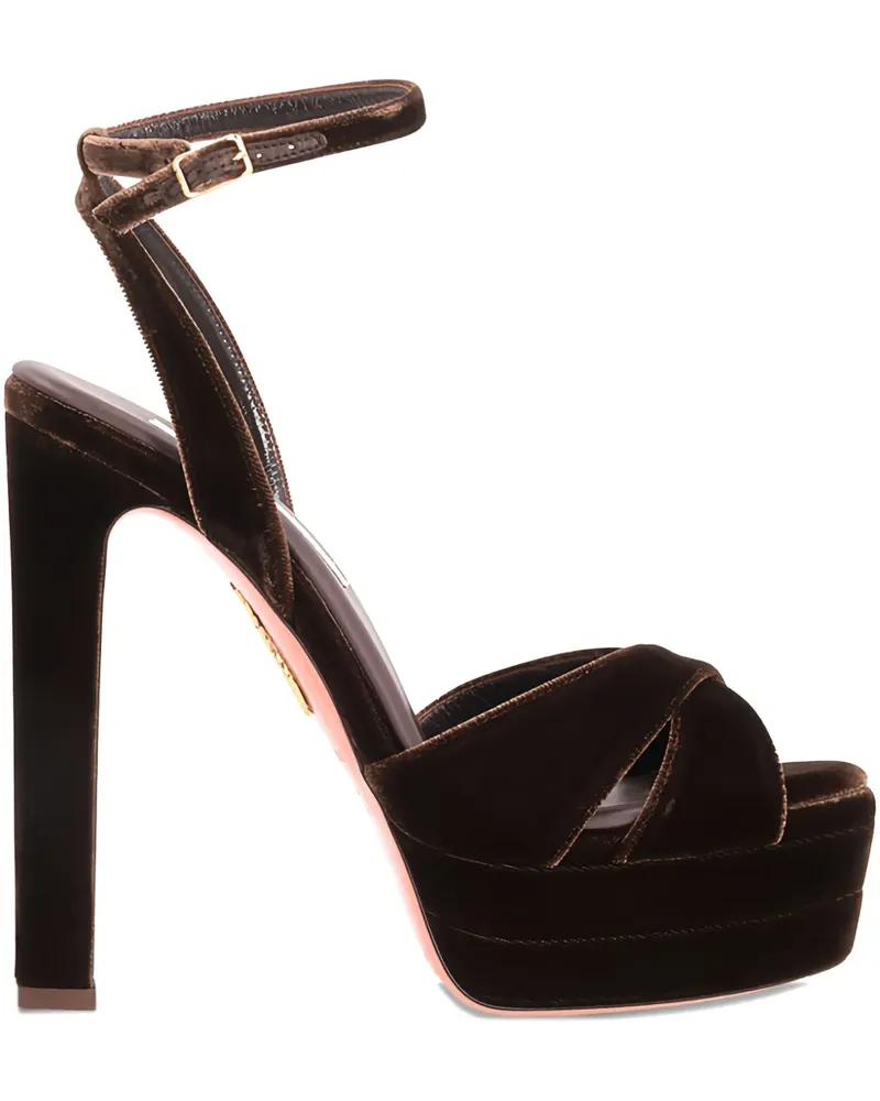 Aquazzura Divine Sandalen mit Absatz 130mm - Braun Braun
