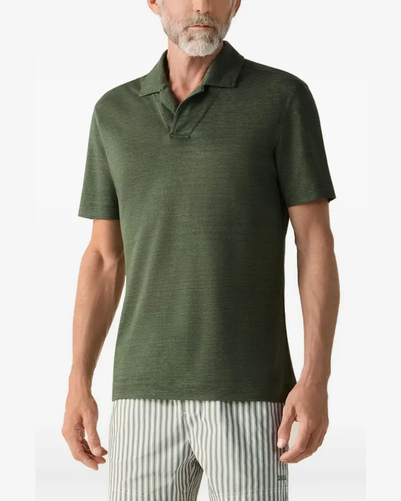 Ermenegildo Zegna Oasi Lino T-Shirt - Grün Grün