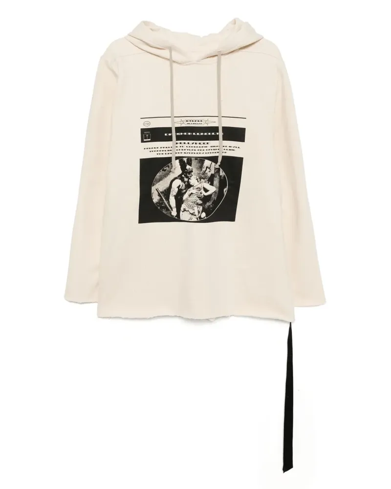 DRKSHDW by Rick Owens Hoodie mit grafischem Print - Nude Nude
