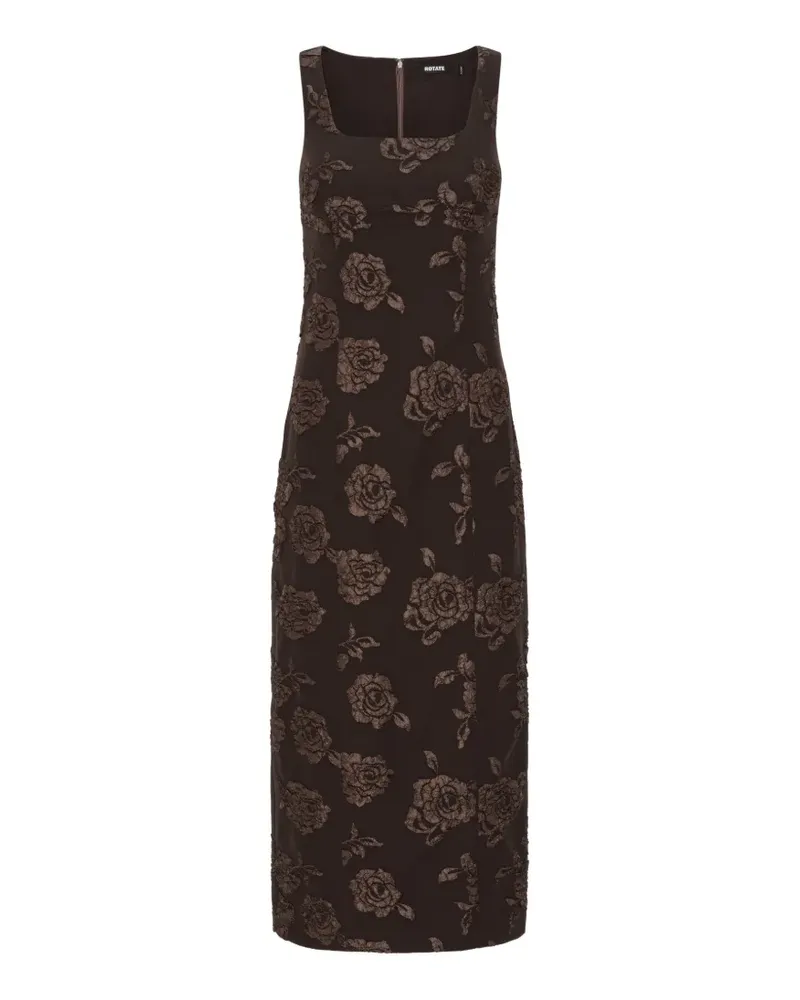 ROTATE Birger Christensen Ärmelloses Midikleid - Braun Braun