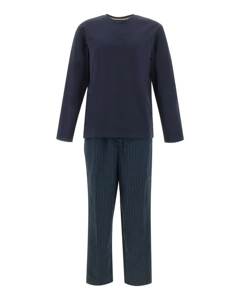 HUGO BOSS Chris Pyjama mit geometrischem Muster - Blau Blau
