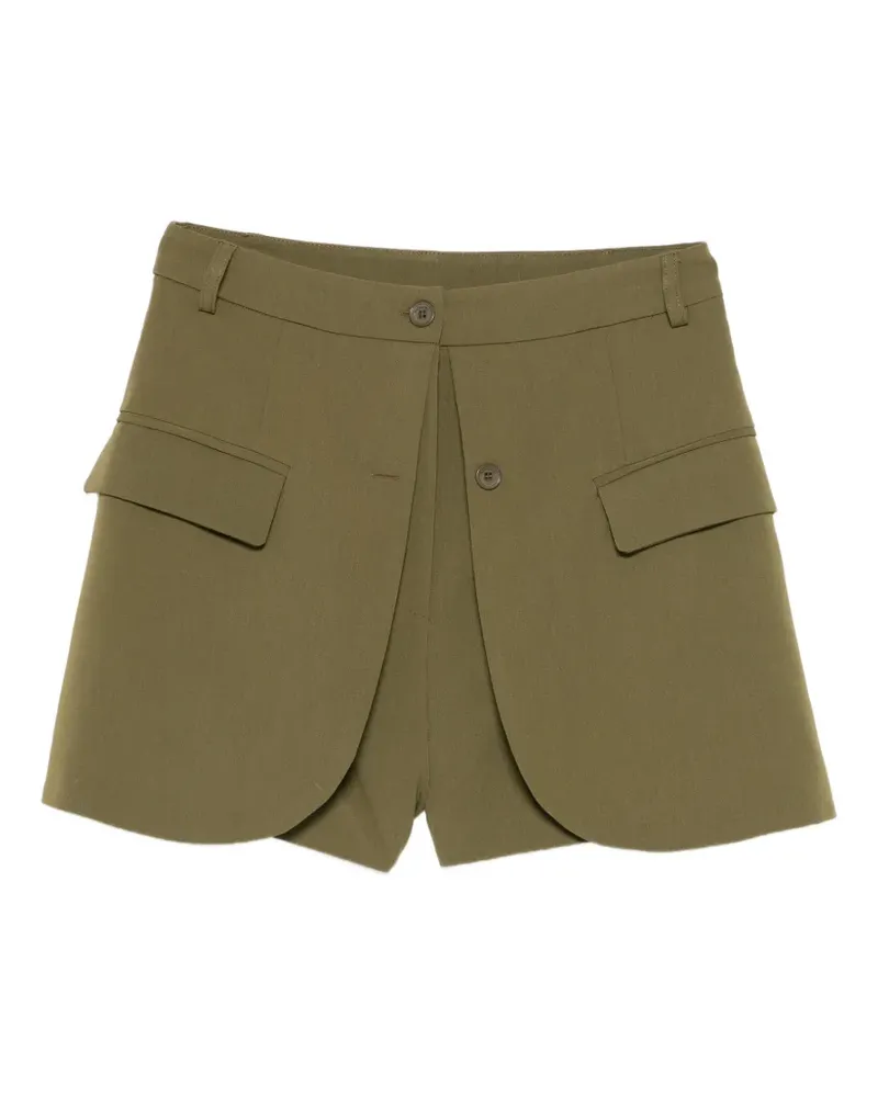 IMPERIAL layered panel shorts - Grün Grün