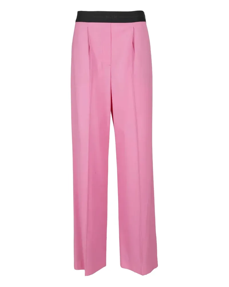 MSGM pleated trousers - Rosa Rosa