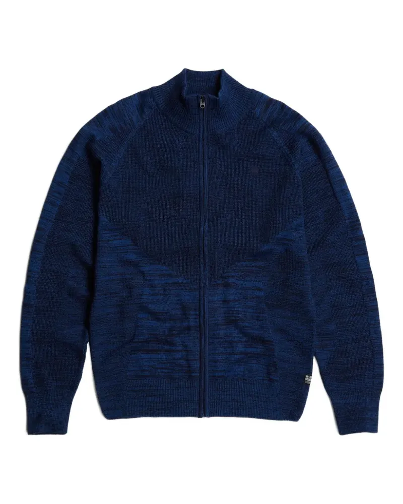 G-STAR RAW 3D Biker Cardigan mit Reißverschluss - Blau Blau