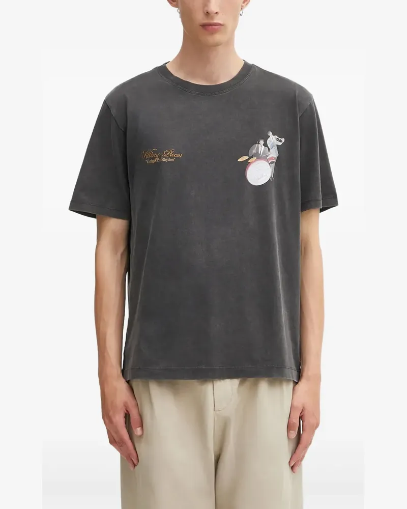 Filling Pieces graphic-print T-shirt - Grau Grau