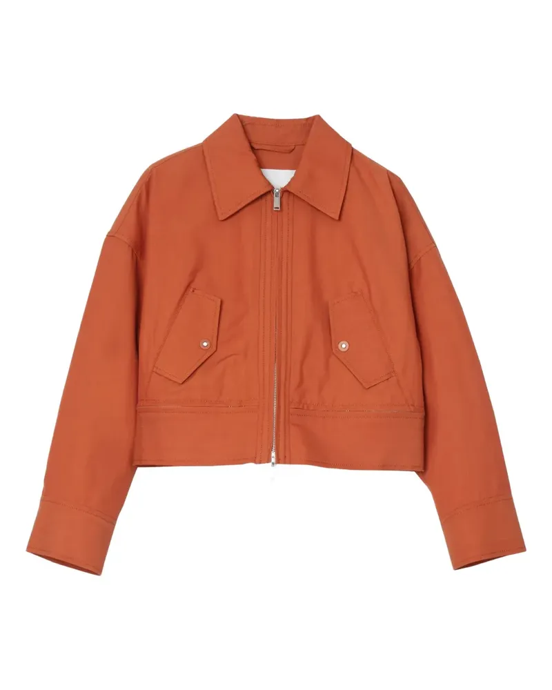 3.1 phillip lim Hemdjacke mit Reißverschlusstasche - Orange Orange