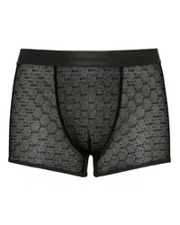 Dsquared2 Mesh-Boxershorts mit Logo-Jacquard Schwarz