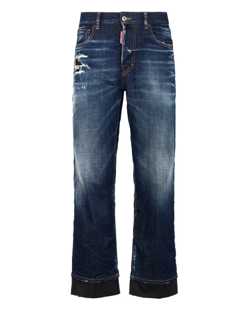Dsquared2 Jeans in Distressed-Optik - Blau Blau