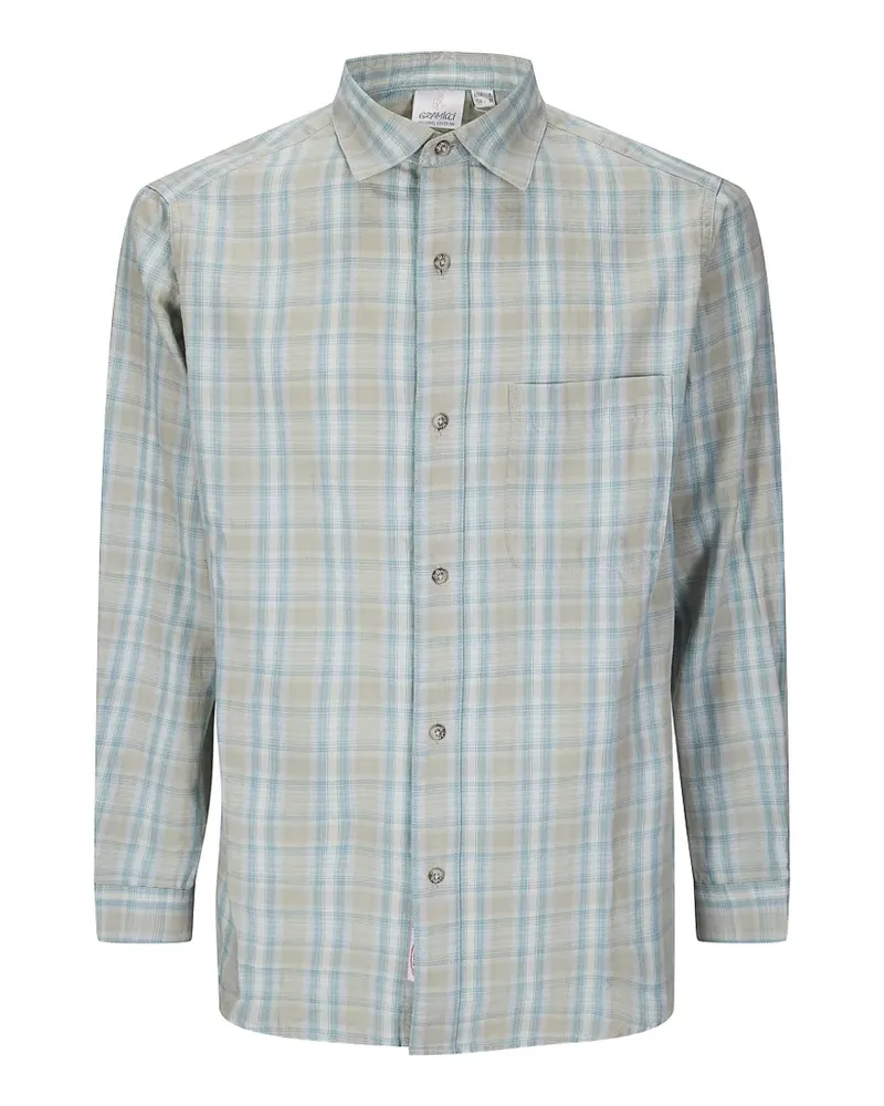 GRAMICCI Kariertes Hemd - Blau Blau