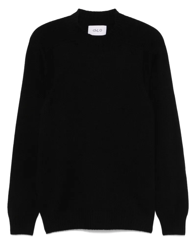 D4.0 Klassischer Pullover - Schwarz Schwarz