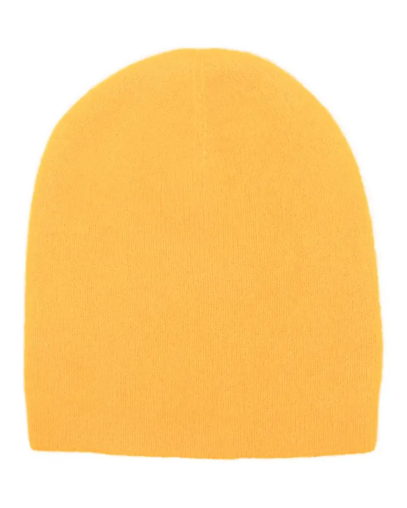 Frenckenberger Beanie mit ovaler Krone - Gelb Gelb