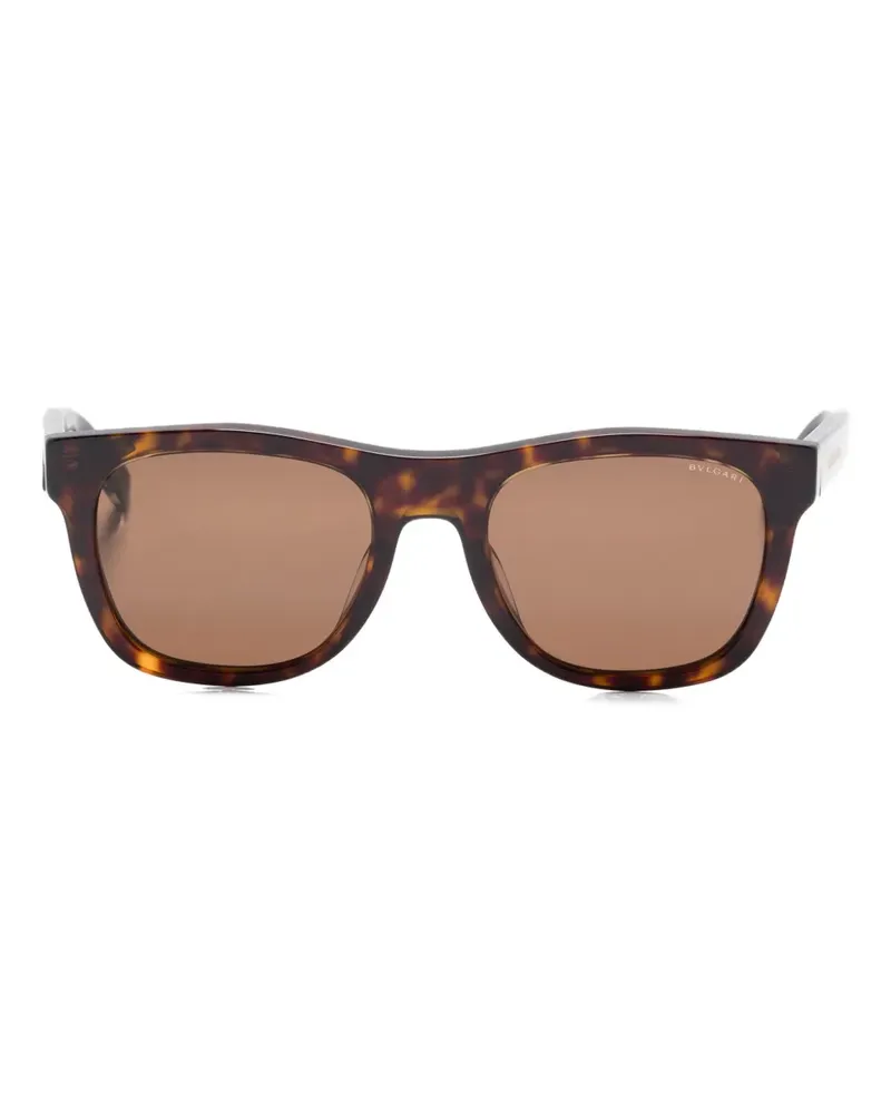 Bulgari Eckige Serengeti Sonnenbrille in Schildpattoptik - Braun Braun
